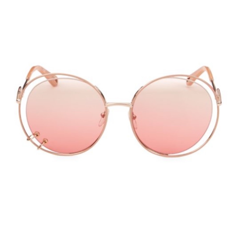 Chloé 59MM Round Rose Sunglasses